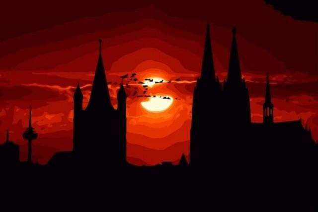 Red Castle Sunset