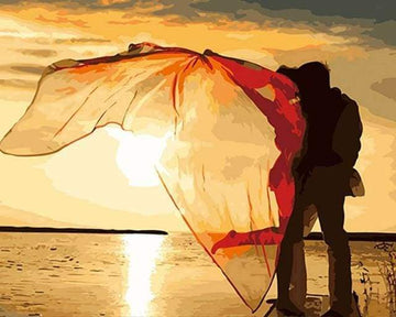 Romantic Love near the seaside