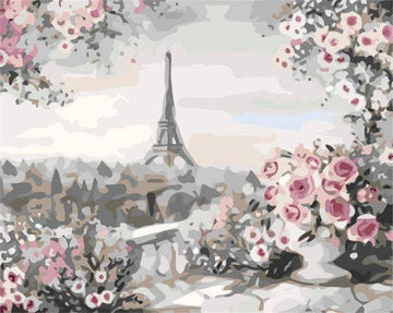Roses and Eiffel Tower