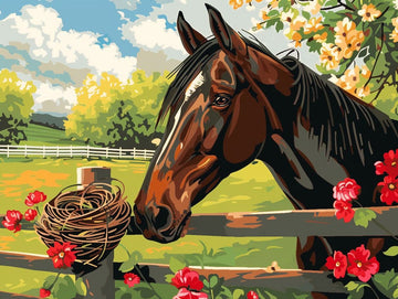 Rustic Farm Horses