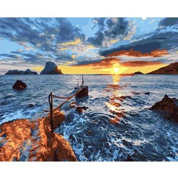 Sea Landscape And Sunset