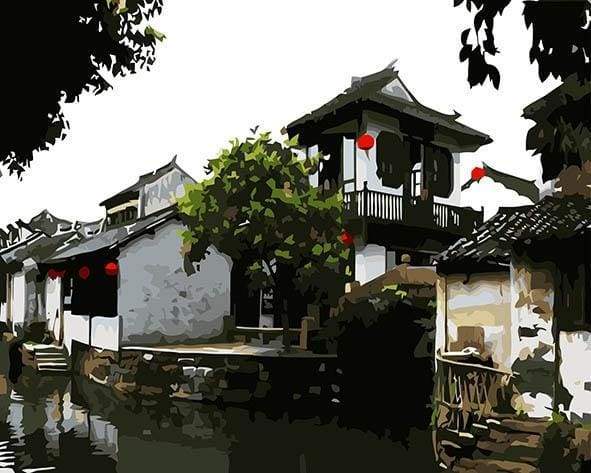 Small town in Japan