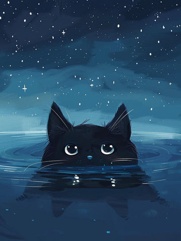 Starry Night Cat
