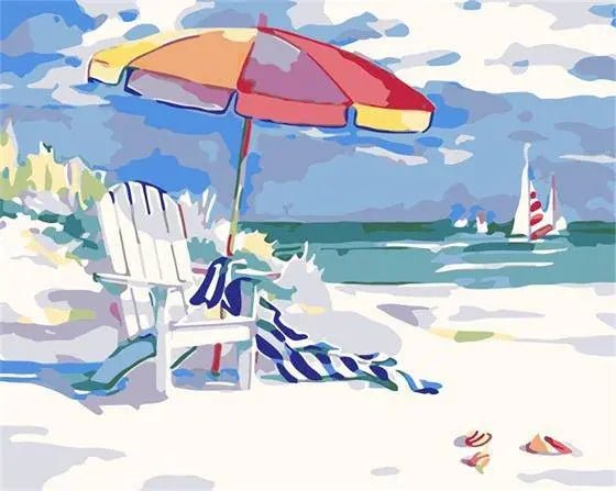 Sun Bath In Beach