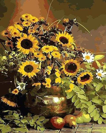 Sunflowers and Fruits