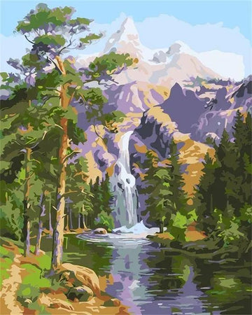 Sunny Weather and the Waterfall