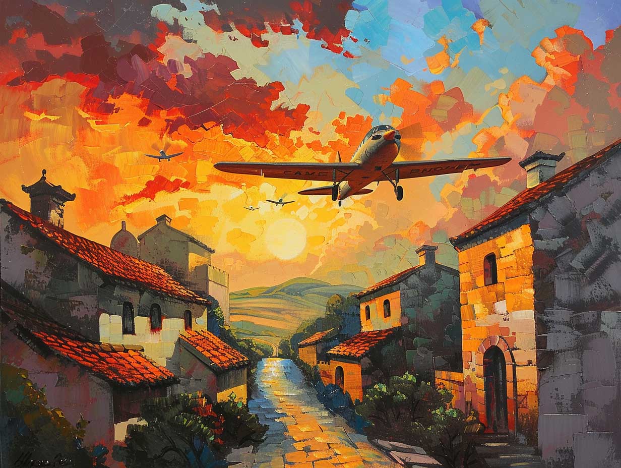 Sunset Takeoff