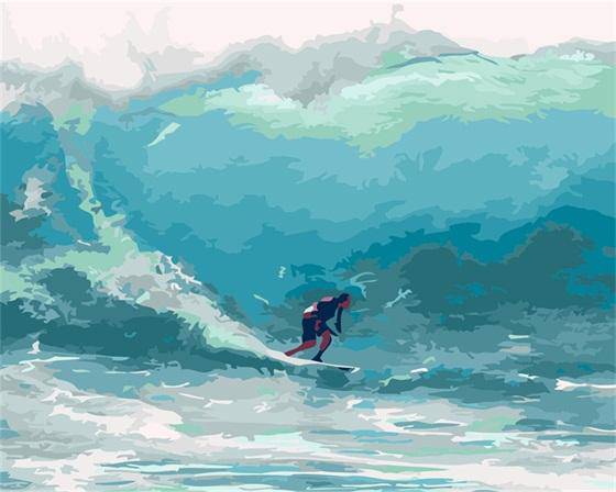 Surfing in the Sea