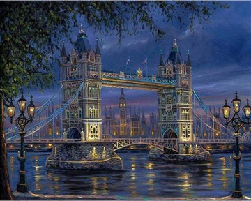 Tower Bridge in London Night