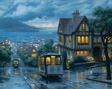 Tramway at dusk