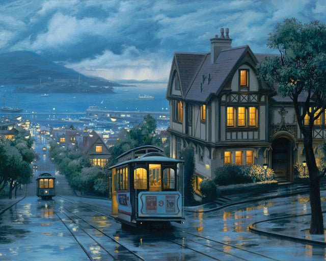 Tramway at dusk