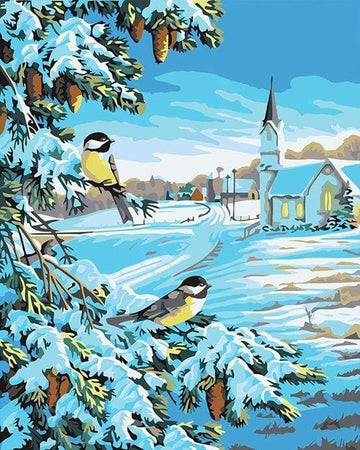 Two Birds in the Snow