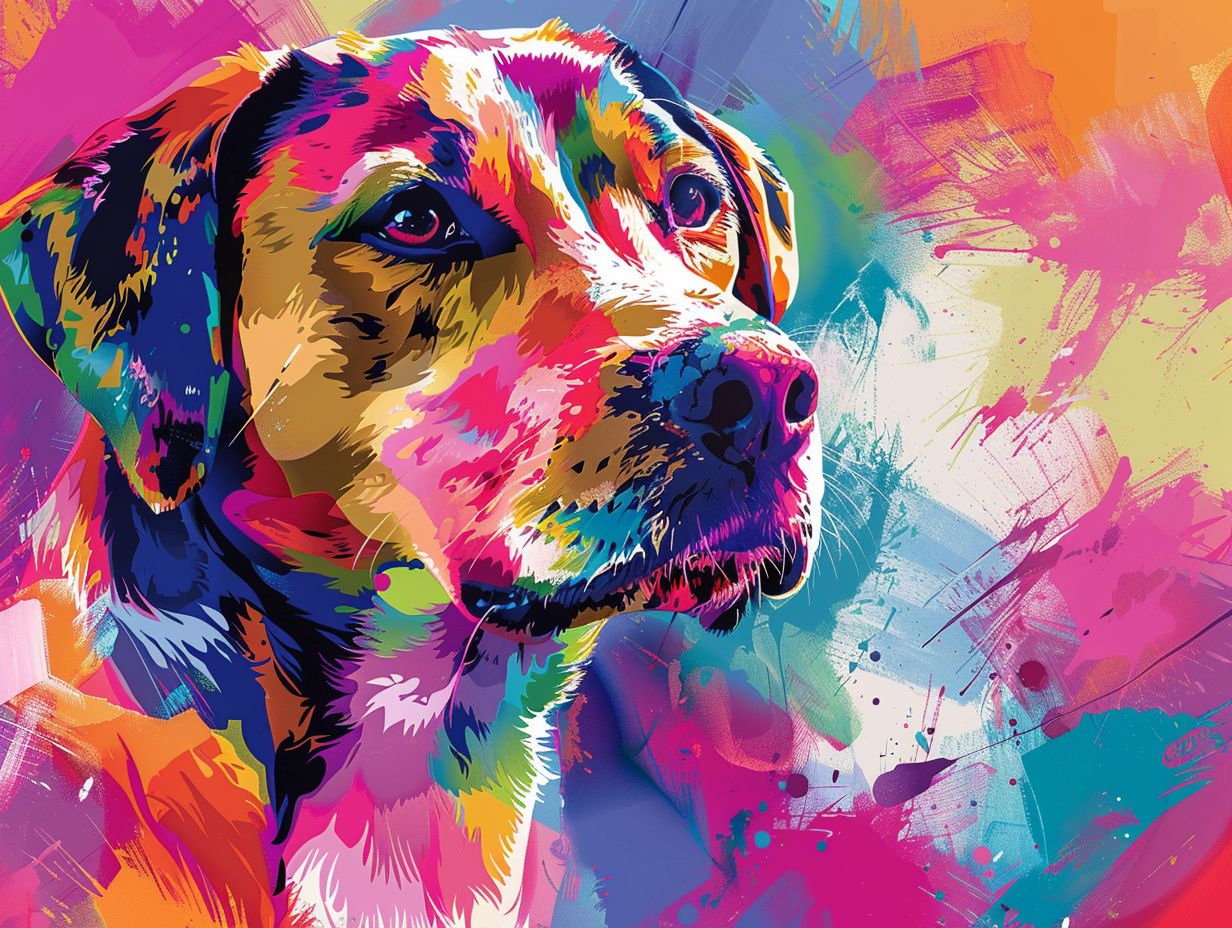 Vibrant Pup Dreams
