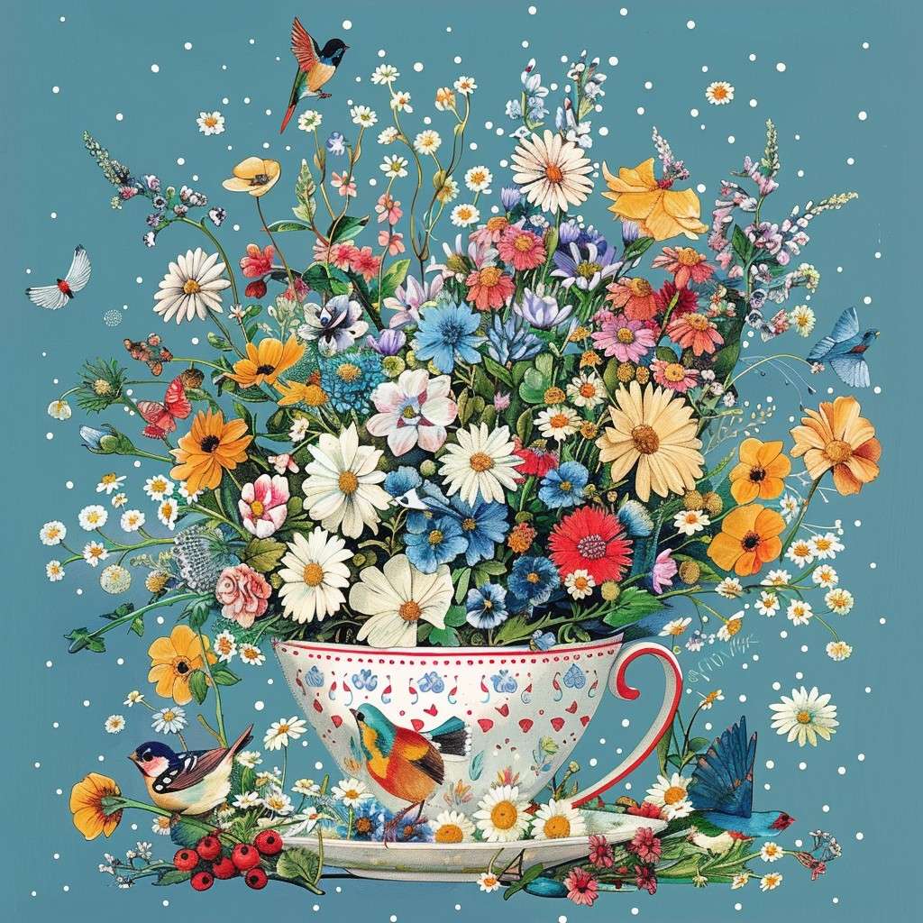 Vibrant Teacup