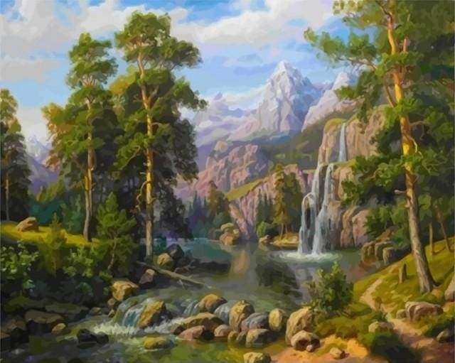 Waterfalls in the forest