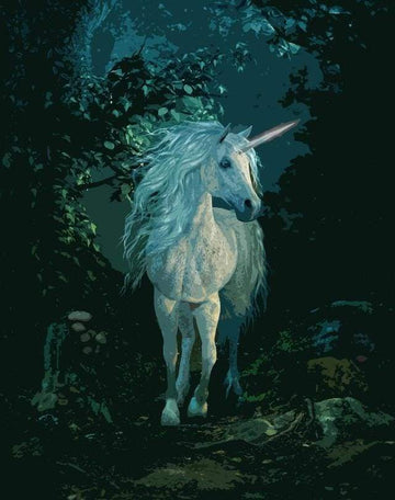 White Unicorn by Night
