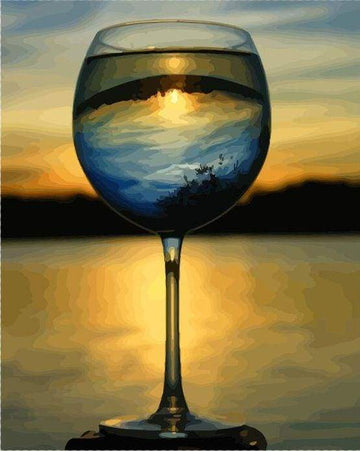 Wine Glass and Nice View