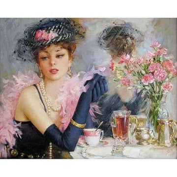Woman Taking Tea