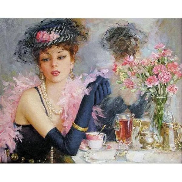 Woman Taking Tea